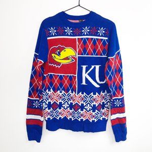 Kansas Jayhawks Christmas Snowflake Sweater  FOCO